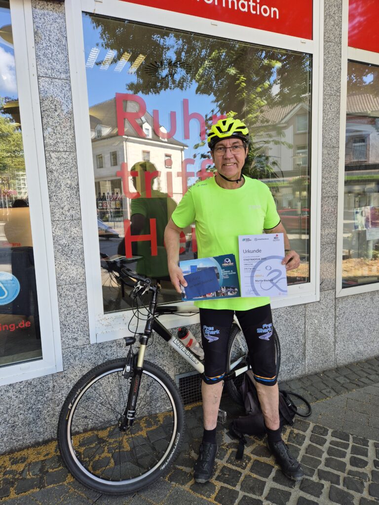 1. platz bester radelnder martin bischoff