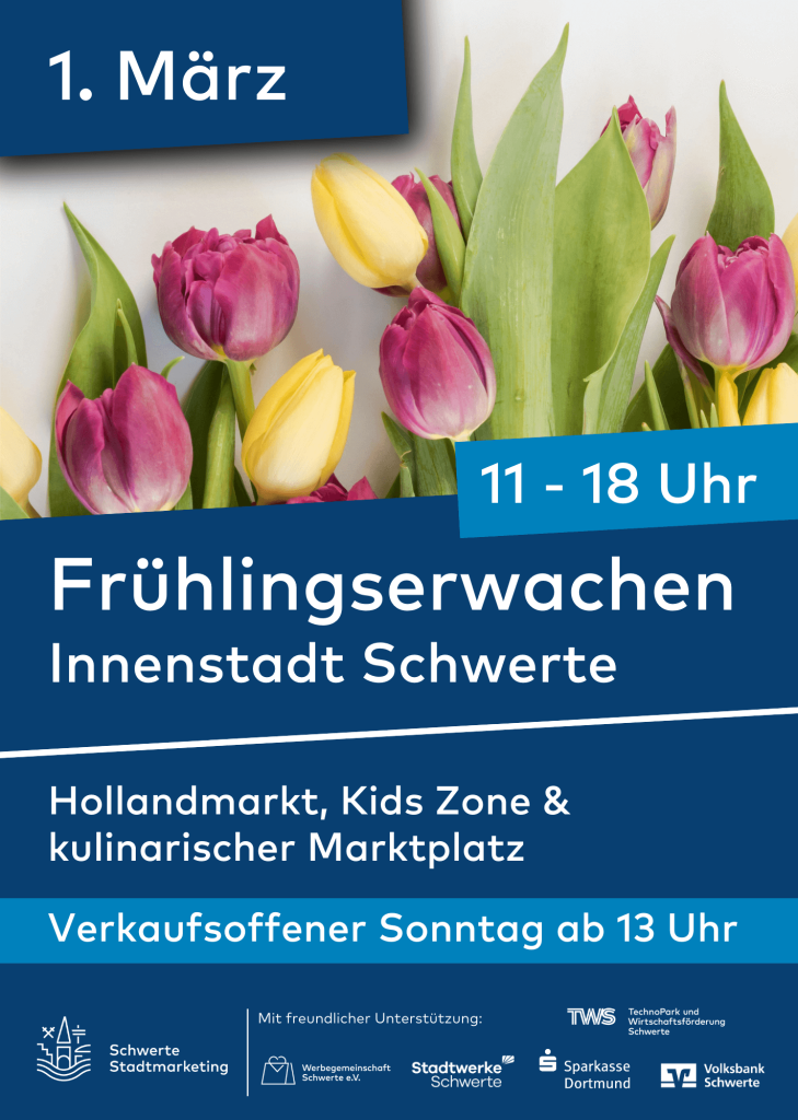 a3 plakat frühlingserwachen verkaufsoffener sonntag