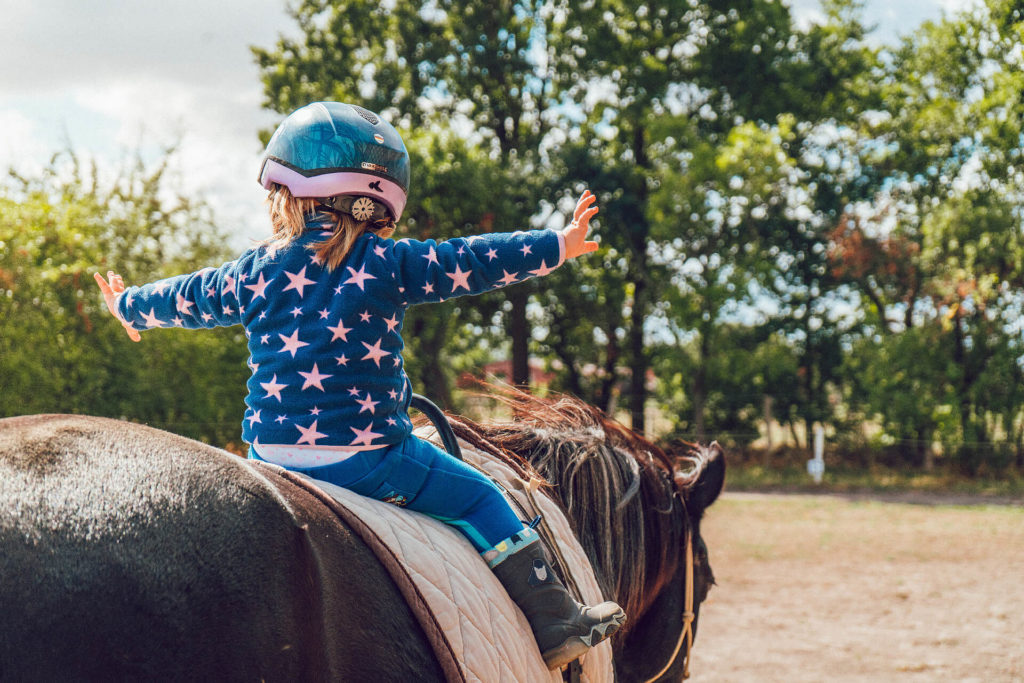 Girl Riding Black Horse 1364073